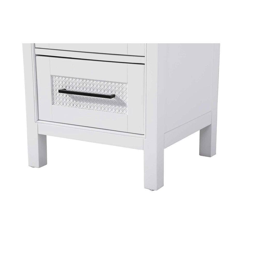 TIMELESS HOME 20 in. W x 18 in. D x 72 in. H White Freestanding Linen Cabinet (2)