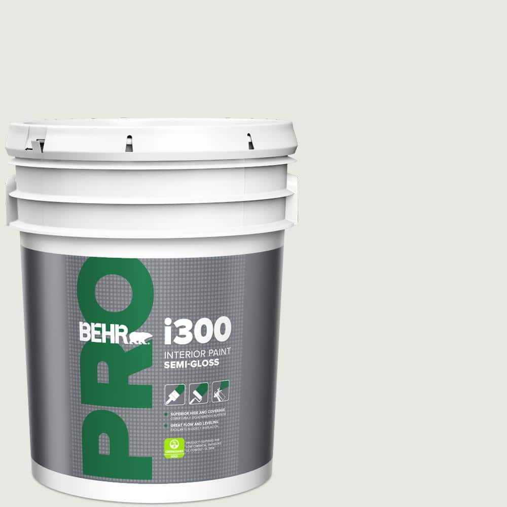 BEHR PRO 5 gal. #HDC-NT-10G Wedding Cake White Semi-Gloss Interior Paint (1)
