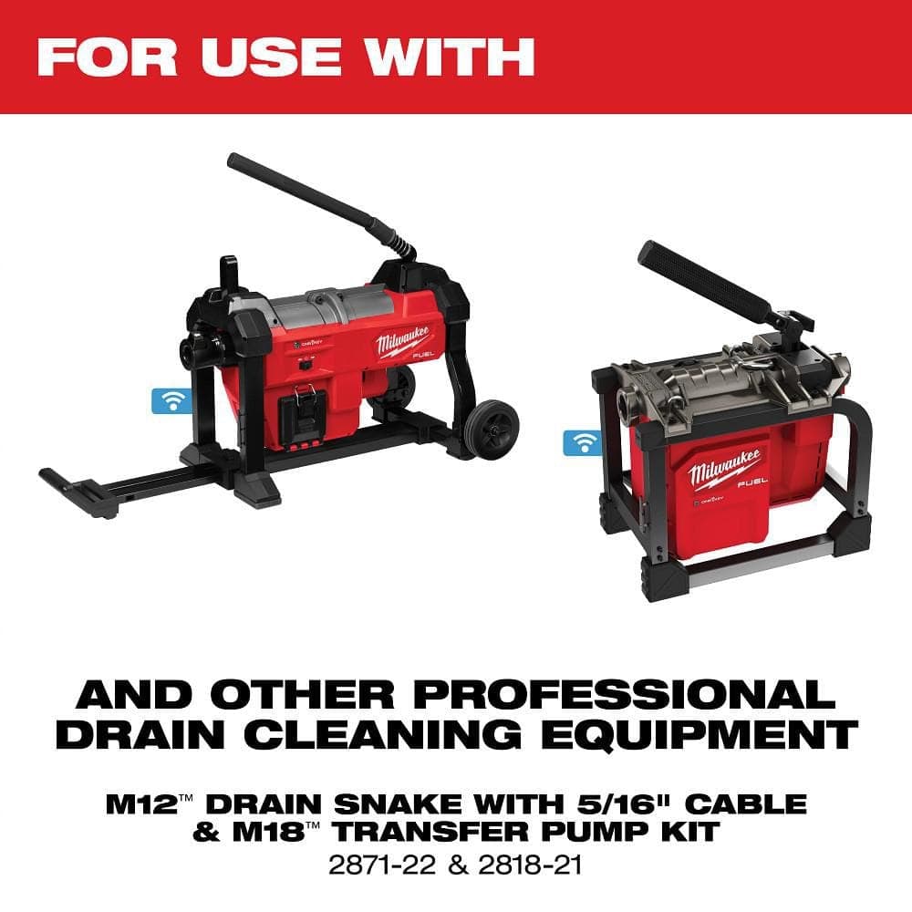 Milwaukee 7/8 in. x 15 ft. All Purpose Open Wind Sectional Drain Cleaning Cable (2)