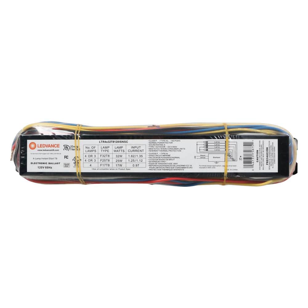 Sylvania 32-Watt 120-Volt 4 Lamp T8 Instant Start High Efficiency Electronic Replacement Ballast (2)