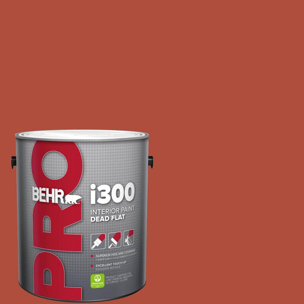 BEHR PRO 1 gal. #MQ4-35 Torch Red Dead Flat Interior Paint (1)