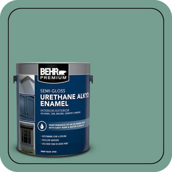 BEHR PREMIUM 1 gal. #M430-5 Regal View Urethane Alkyd Semi-Gloss Enamel Interior/Exterior Paint (2)