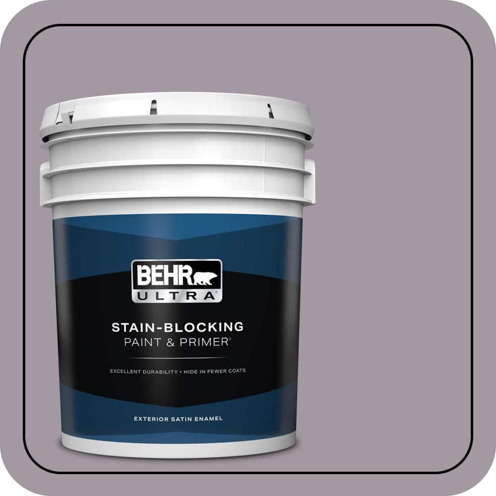 BEHR ULTRA 5 gal. #N570-3 Art Nouveau Glass Satin Enamel Exterior Paint & Primer