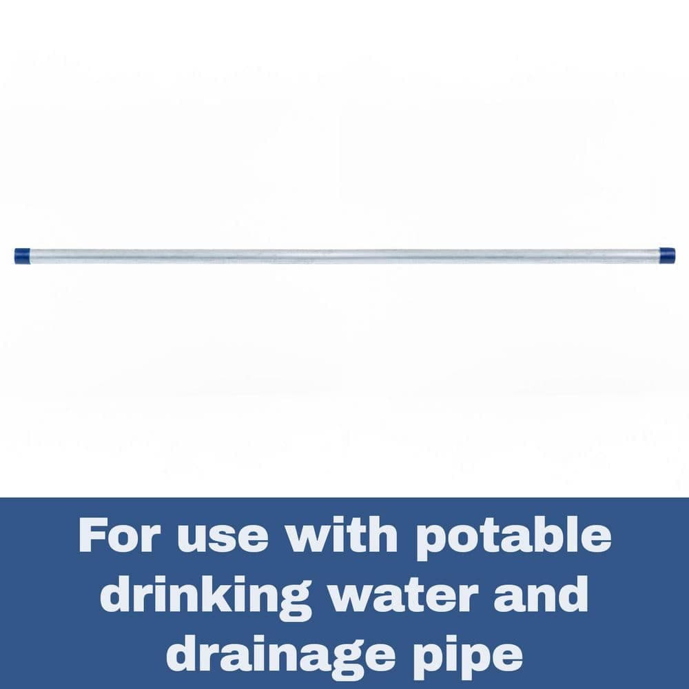 VPC 1/2 in. x 3 ft. Galvanized Steel Schedule 40 Cut Pipe (3)