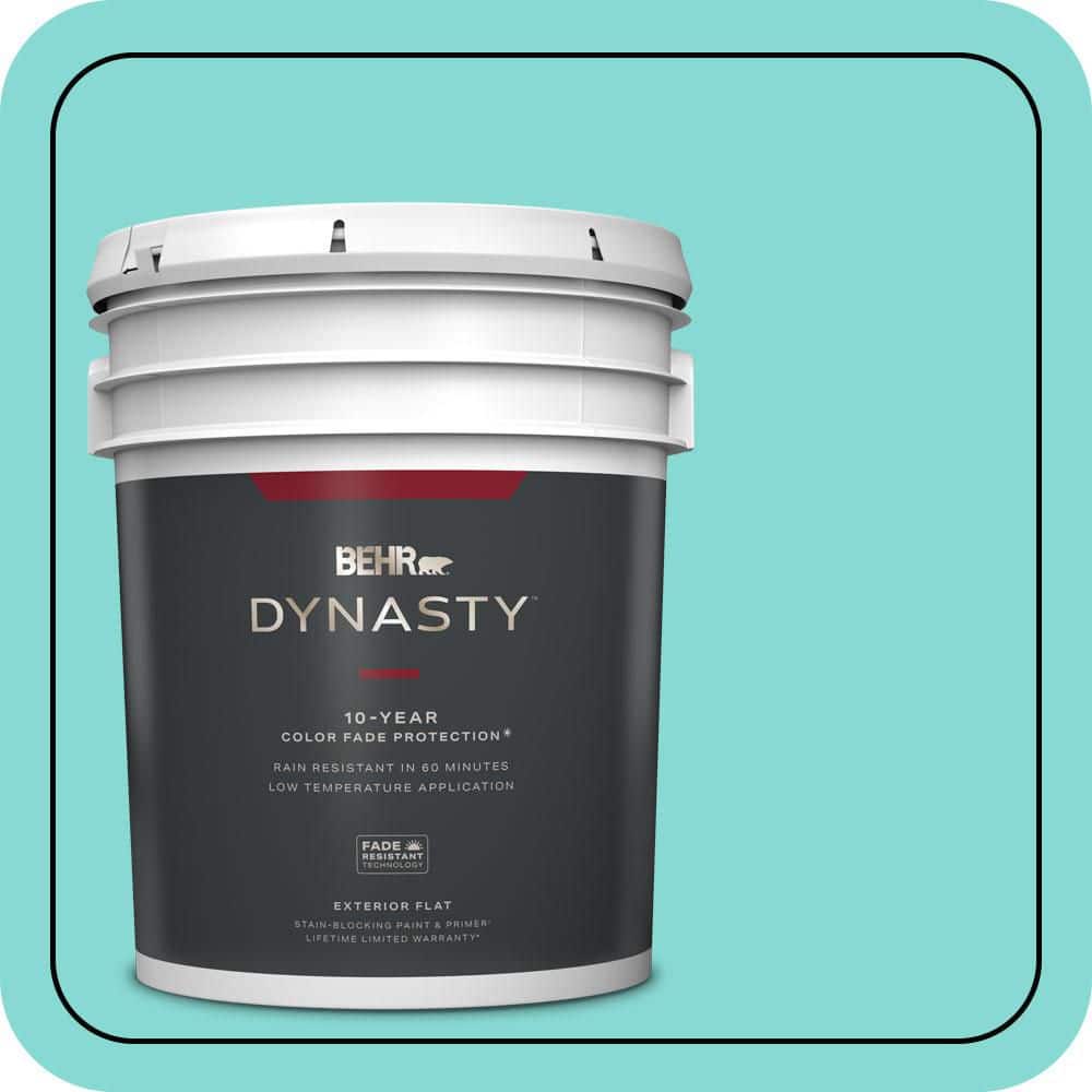 BEHR DYNASTY 5 gal. #P450-3 Rainwater Flat Exterior Stain-Blocking Paint & Primer