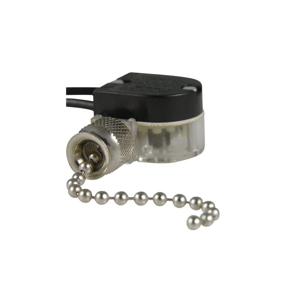 Gardner Bender 3 Amp Single-Pole Single Circuit Pull-Chain Switch - Nickel (1-Pack) (2)