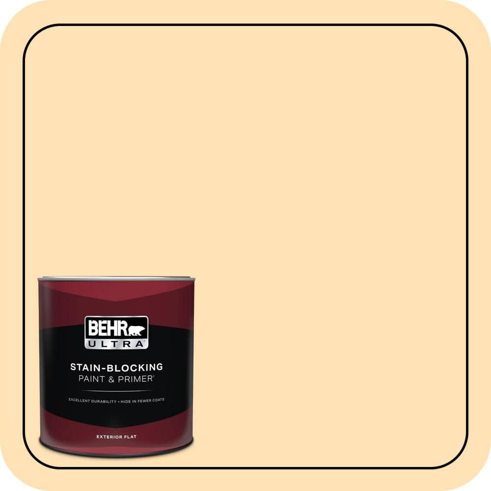 BEHR ULTRA 1 qt. #CE-04 Peach of Mind Flat Exterior Paint & Primer