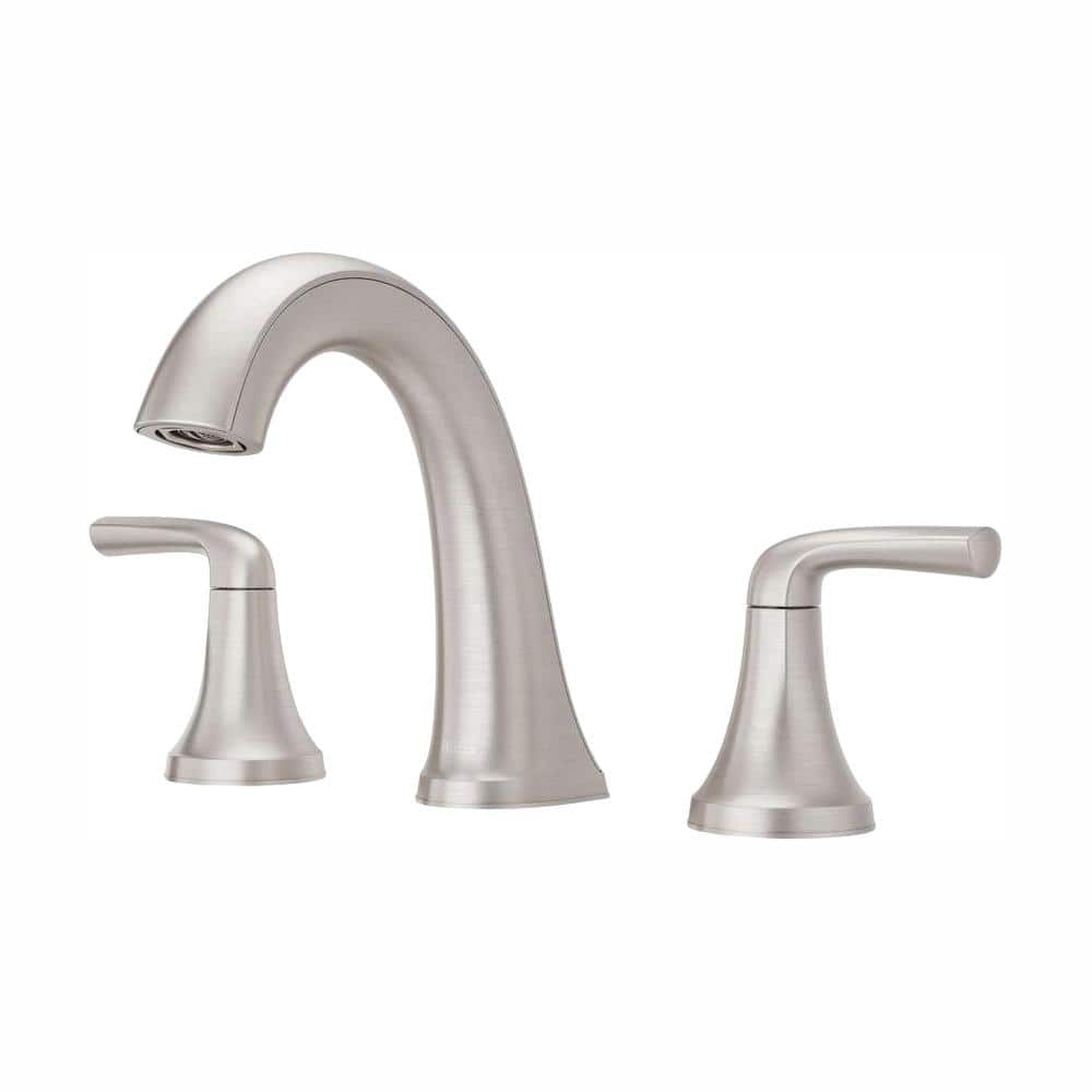 Pfister Ladera 8 in. Widespread Double Handle Bathroom Faucet in Spot Defense Brushed Nickel (2)