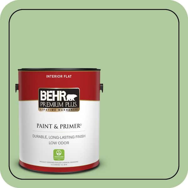 BEHR PREMIUM PLUS #440D-4 Desert Cactus Enamel Low Odor & Primer (2)