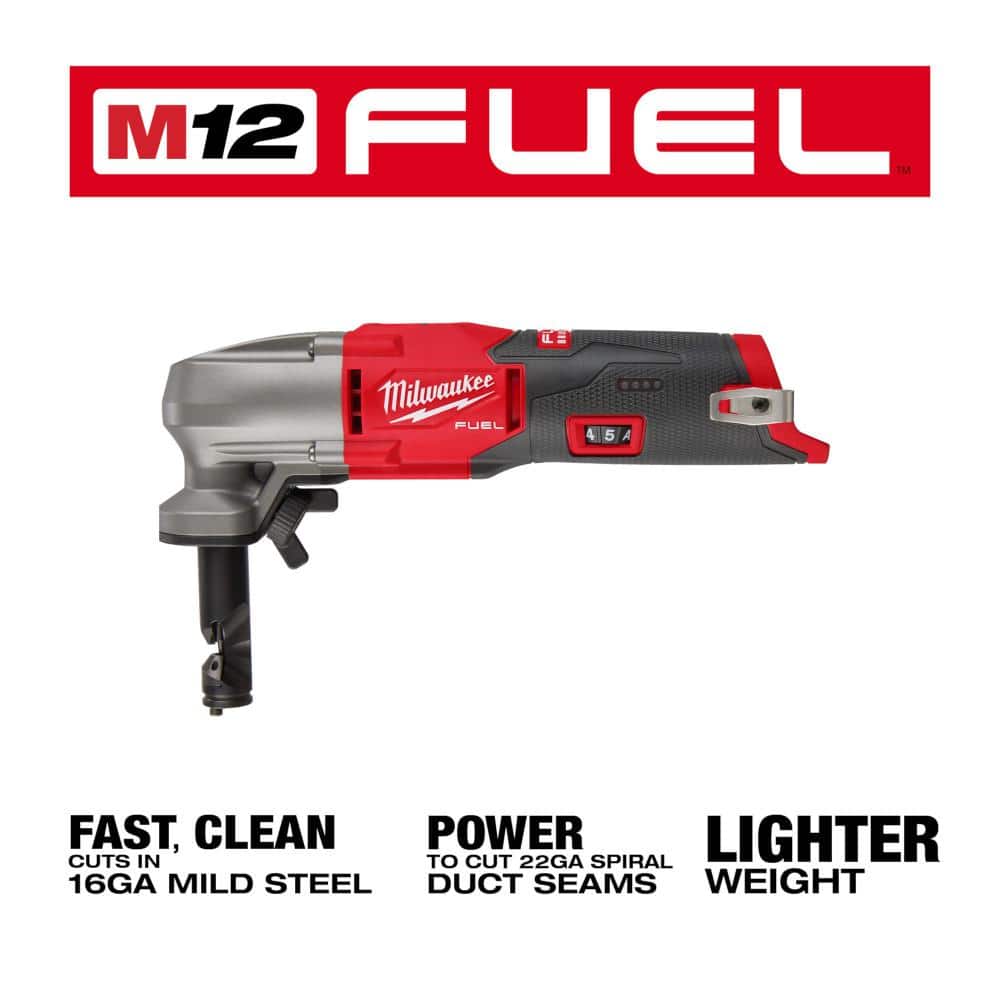 Milwaukee M12 FUEL 12-Volt Lithium-Ion Brushless Cordless 16-Gauge Variable Speed Nibbler (Tool-Only) (3)