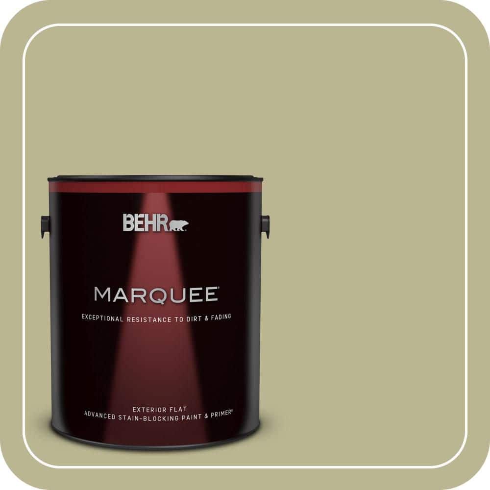 BEHR MARQUEE 1 gal. #MQ6-56 Lichen Flat Exterior Paint & Primer