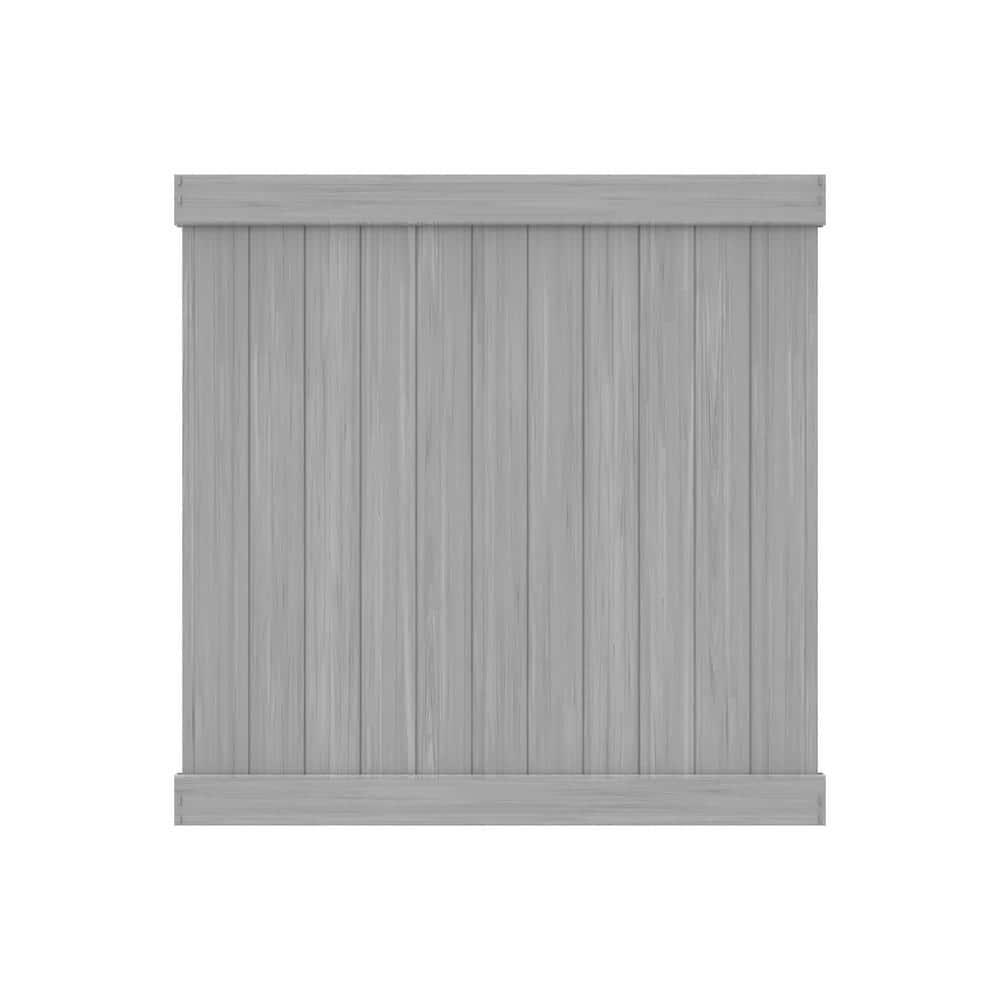 Barrette Outdoor Living Washington 6 ft. x 6 ft. Coastal Cedar Framed Flat top Privacy Vinyl Fence Panel (1)