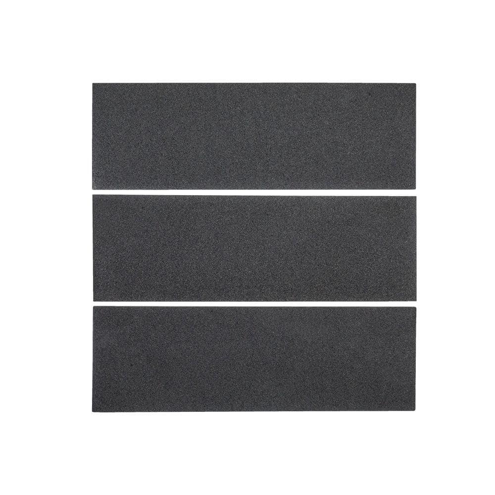 Jeffrey Court Basalt Gray 4 in. x 12 in. Honed Basalt Wall and Floor Tile (1 sq. ft./Pack) (2)
