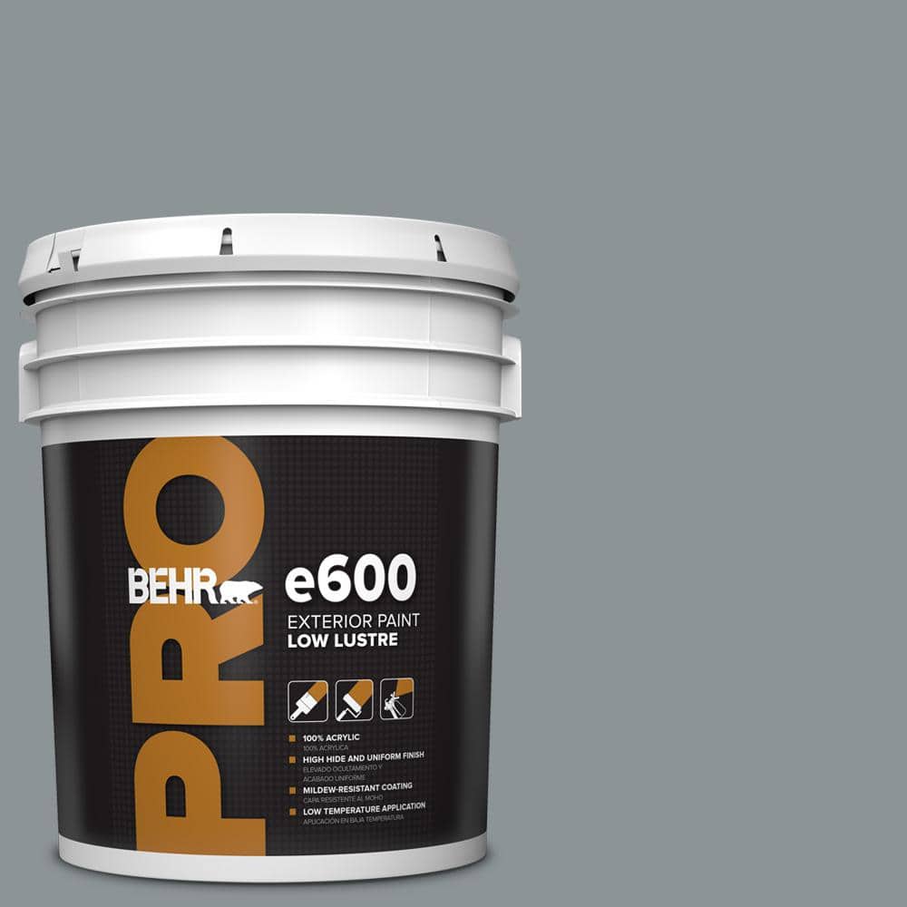 BEHR PRO 5 gal. #HDC-NT-27 Millennium Silver Low Luster Exterior Paint