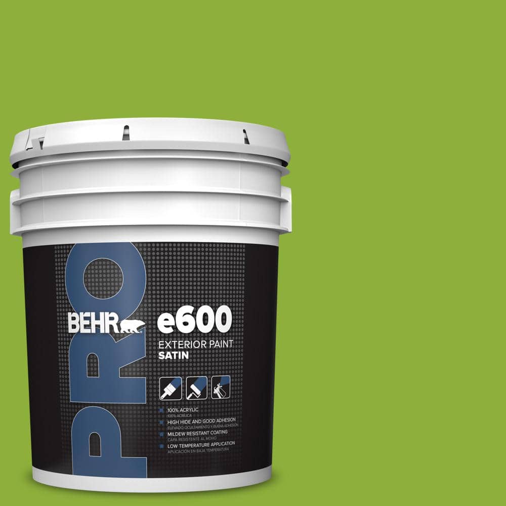 BEHR PRO 5 gal. #420B-6 New Green Satin Exterior Paint