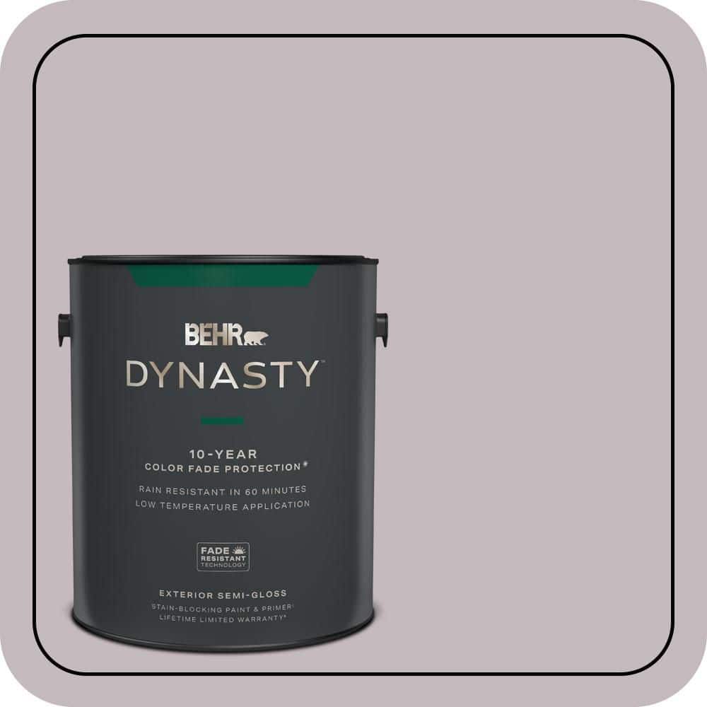 BEHR DYNASTY 1 gal. #N110-2 Mulberry Stain Semi-Gloss Exterior Stain-Blocking Paint & Primer