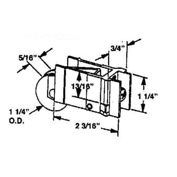 Barton Kramer Yale Sliding Glass Door Replacement Roller (2)
