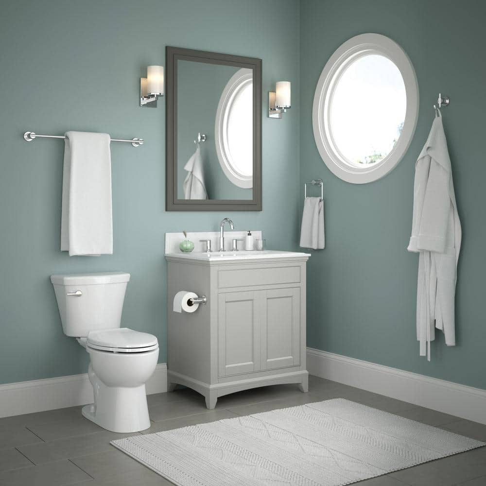 Delta Nicoli 4-Piece Bath Hardware Set 24 in. Towel Bar, Toilet Paper Holder, Towel Ring, Towel Hook (2)