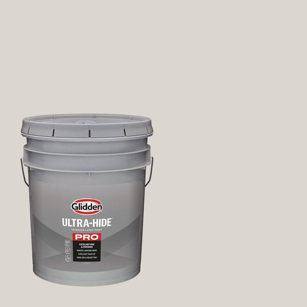 Glidden Ultra-Hide 5 gal. PPG1025-2 Silent Smoke Ultra Flat Interior Paint