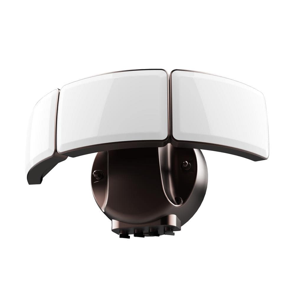 Commercial Electric 1000/3000/5000 Lumen Select Integrated LED Selectable 5CCT Bronze Dusk to Dawn or Motion Sensing Flood Light (2)