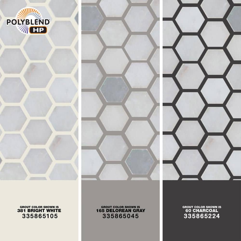 MSI Greecian White 1 in. Hexagon 12 in. x 12 in. x 0.38 in. Polished Marble Mesh-Mounted Mosaic Tile (0.95 sq. ft./Each) (4)