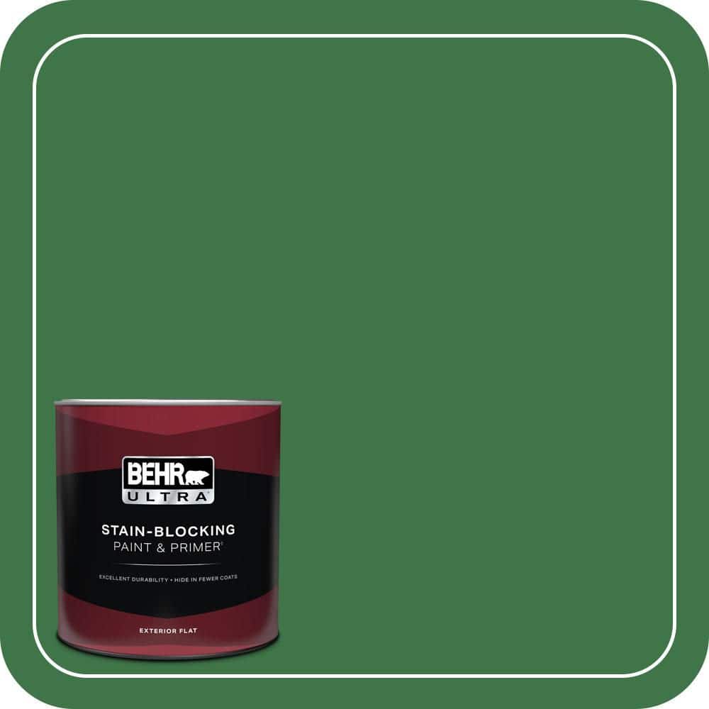 BEHR ULTRA 1 qt. #P410-7 Grasslands Flat Exterior Paint & Primer (1)
