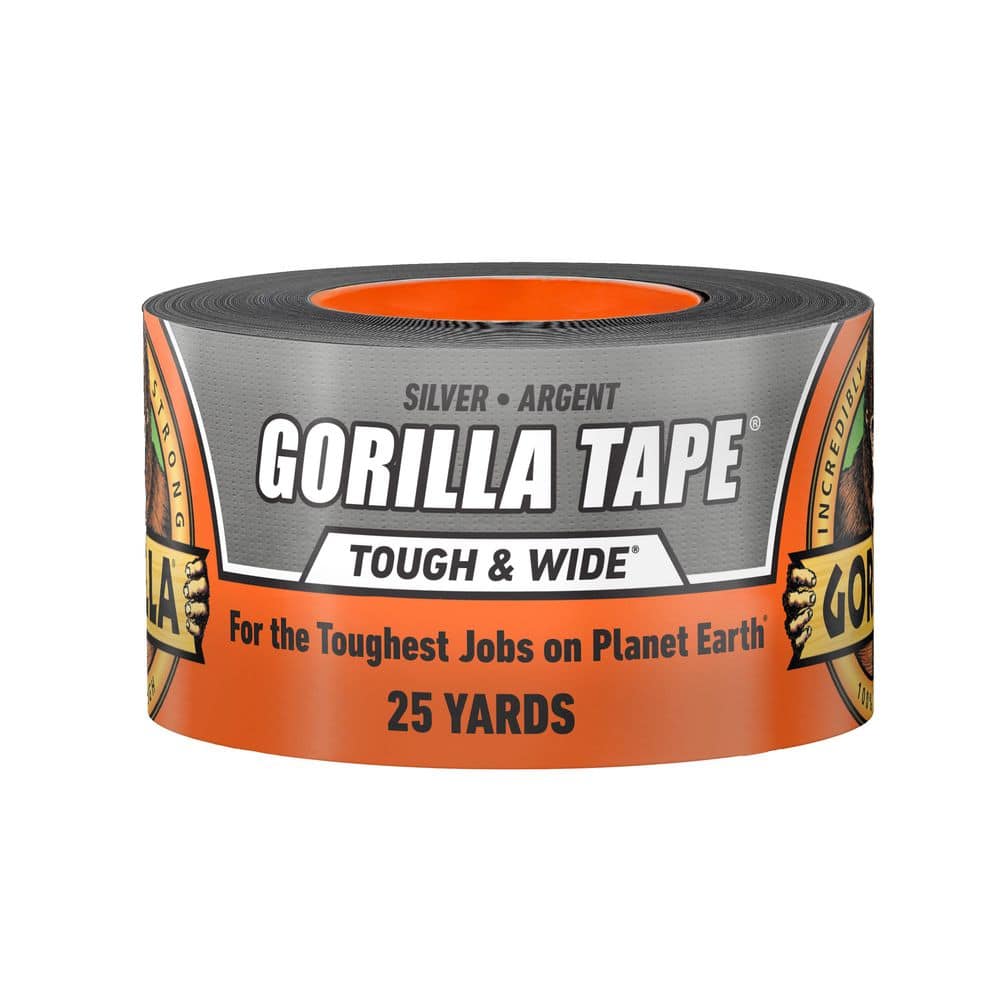 Gorilla 25 yds. Tough and Wide Silver Tape