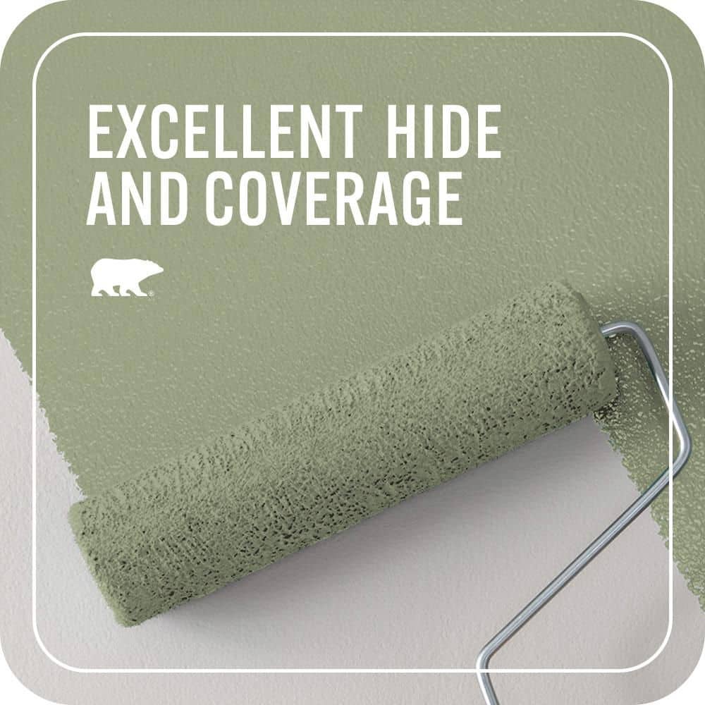 BEHR PREMIUM PLUS #PPU11-07 Clary Sage Interior/Exterior Paint & Primer Color Sample (4)
