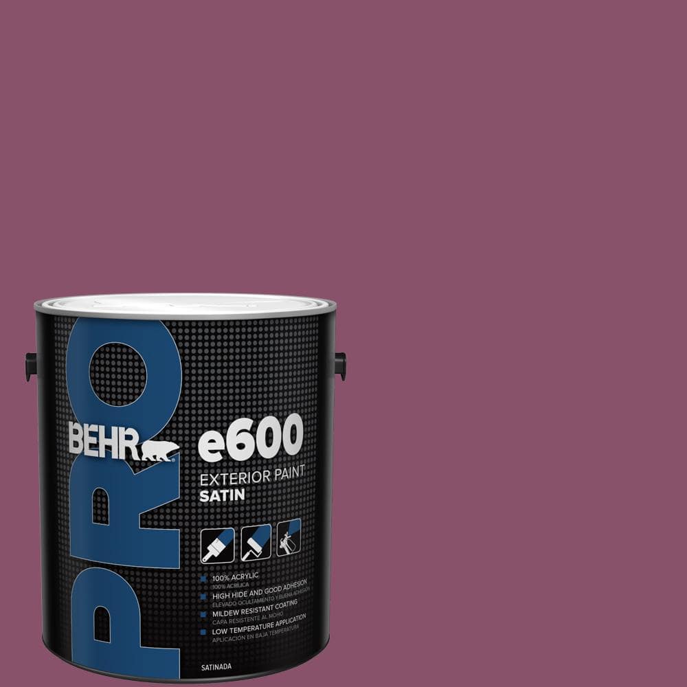 BEHR PRO 1 gal. #M120-7 Raspberry Crush Satin Exterior Paint