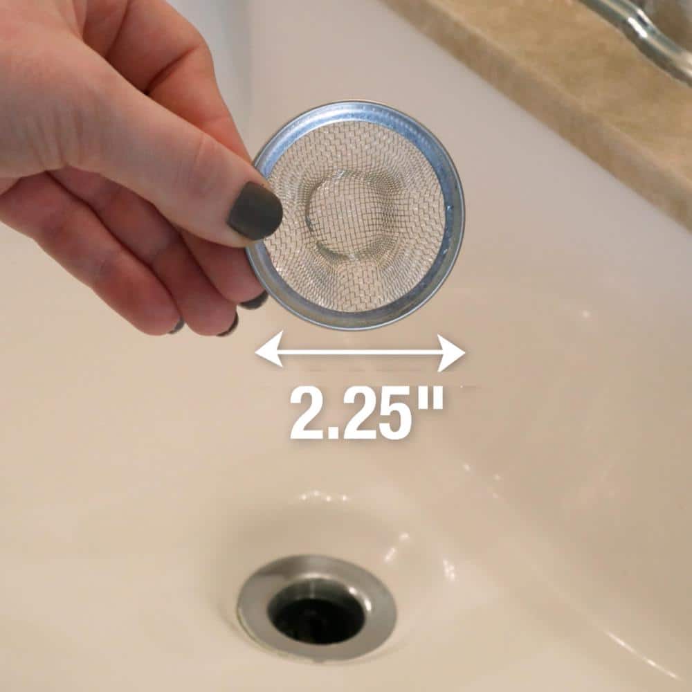 DANCO 2-1/2 in. Mesh Bathroom Sink Strainer in Stainless Steel (2)