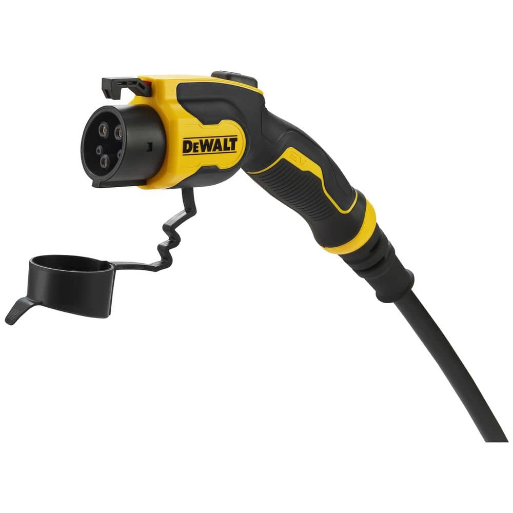 DEWALT Level-2 Compact EV Charger up to 48 Amps, 240-Volt AC 11.5 Kw, 20 ft. Cable, Hardwired, Weatherproof, SAE J1772 (2)