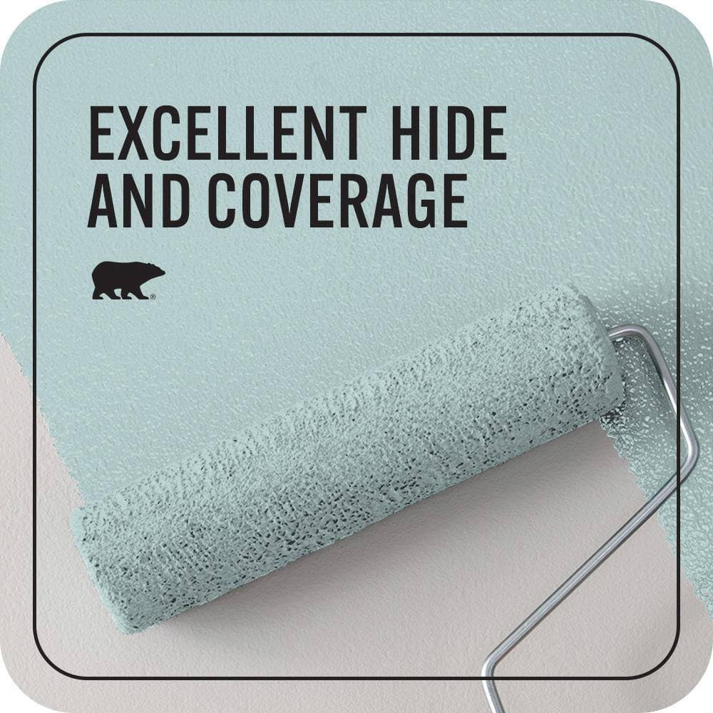 BEHR PREMIUM PLUS 1 qt. #S440-2 Malaysian Mist Flat EcoMix Plant-Based Interior Paint & Primer (2)