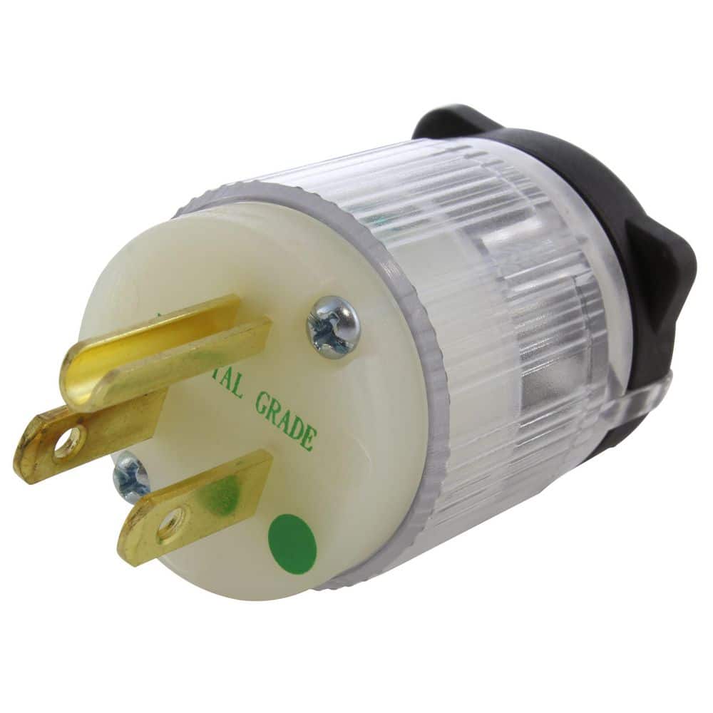 AC WORKS NEMA 5-15P 15A 125V Medical/Hospital Grade Plug With Power Indicator and UL, C-UL Approval (1)