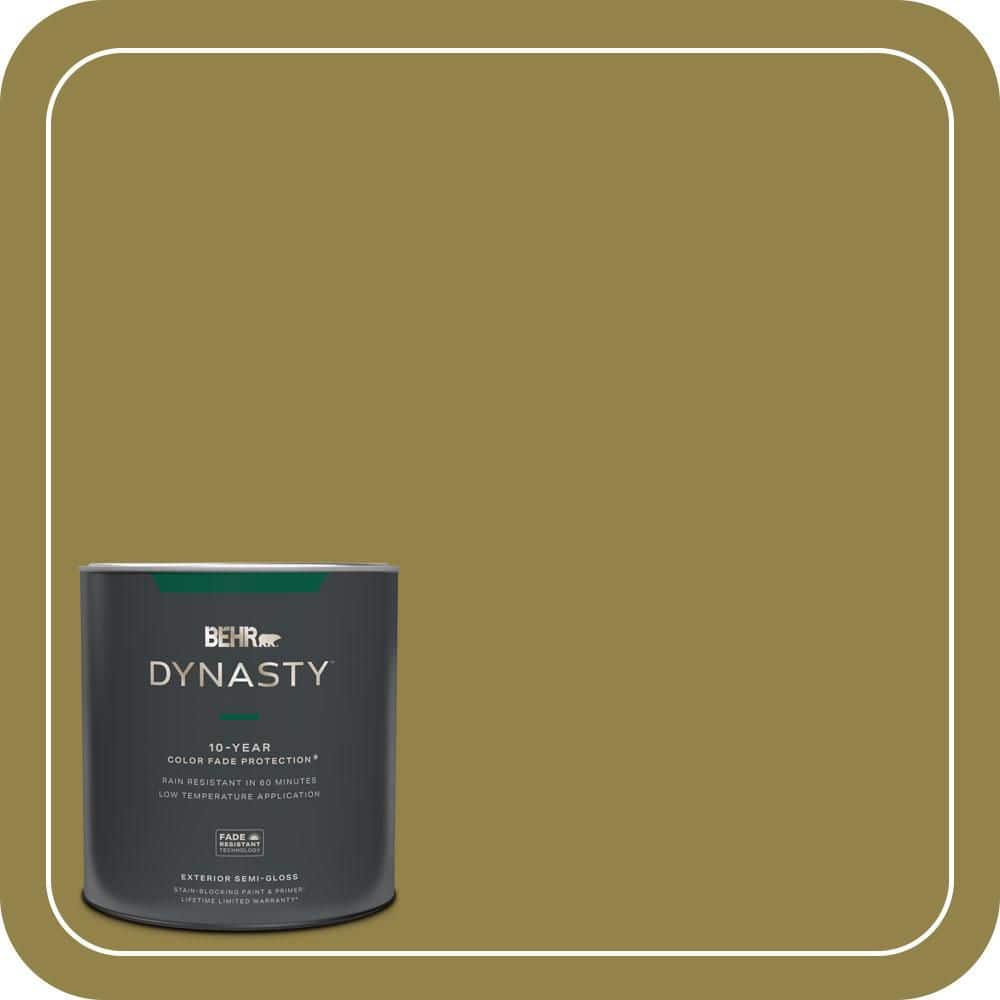 BEHR DYNASTY 1 qt. #PPU9-02 Lucky Bamboo Semi-Gloss Exterior Stain-Blocking Paint & Primer