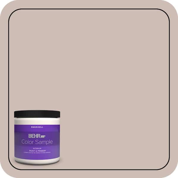 BEHR PREMIUM PLUS 8 oz. #N150-2 Smokey Pink Eggshell Enamel Interior Paint & Primer Color Sample (2)