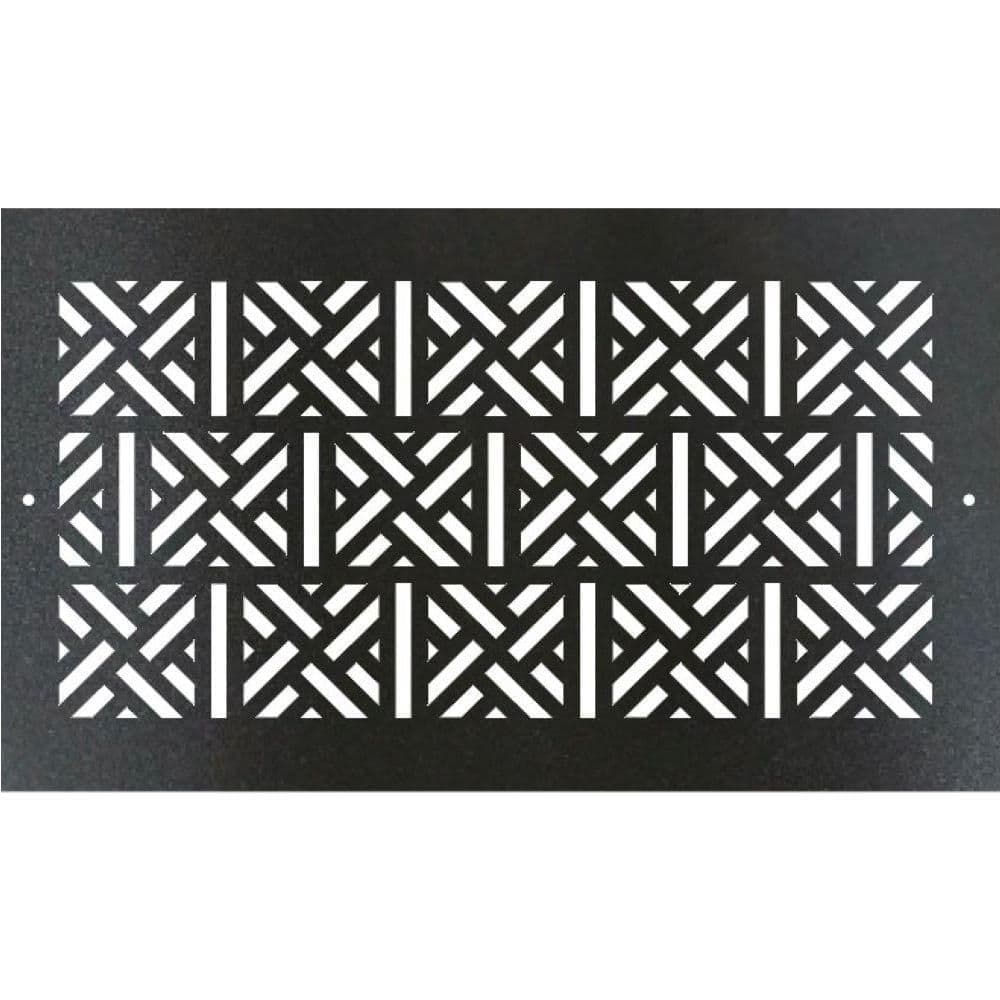 STELLAR Metal Screw-In Floor Register. Duct Opening 4x10 (Overall 6x12) - Cherokee Design (1)