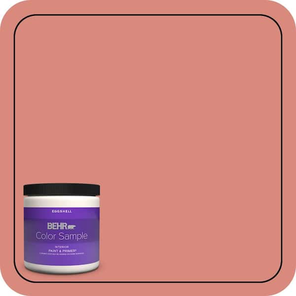 BEHR PREMIUM PLUS 1 gal. #M170-5 Indian Sunset Semi-Gloss Enamel Low Odor Interior Paint & Primer (3)