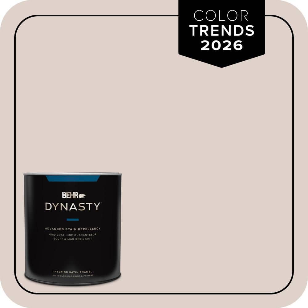 BEHR DYNASTY 1 qt. #N150-1 Mocha Ice Satin Enamel Stain-Blocking Interior Paint and Primer