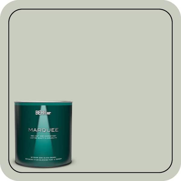 BEHR PREMIUM PLUS #PPL-80 Dynasty Celadon Flat Interior/Exterior Paint & Primer Color Sample (3)