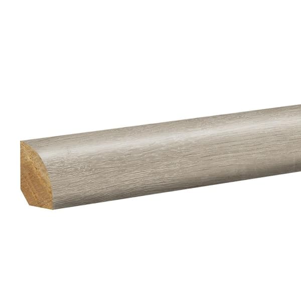 PERFORMANCE ACCESSORIES Moonstone 0.62 in. T x 0.75 in. W x 94.5 in. L Textured Wood Look Laminate Moulding/Trim Quarter Round Molding
