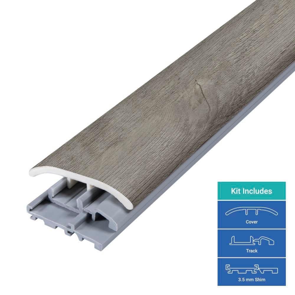 PERFORMANCE ACCESSORIES Pelican Gray 0.31 in. T x 2 in. W x 78.7 in. L Vinyl 4-in-1 Molding (3)