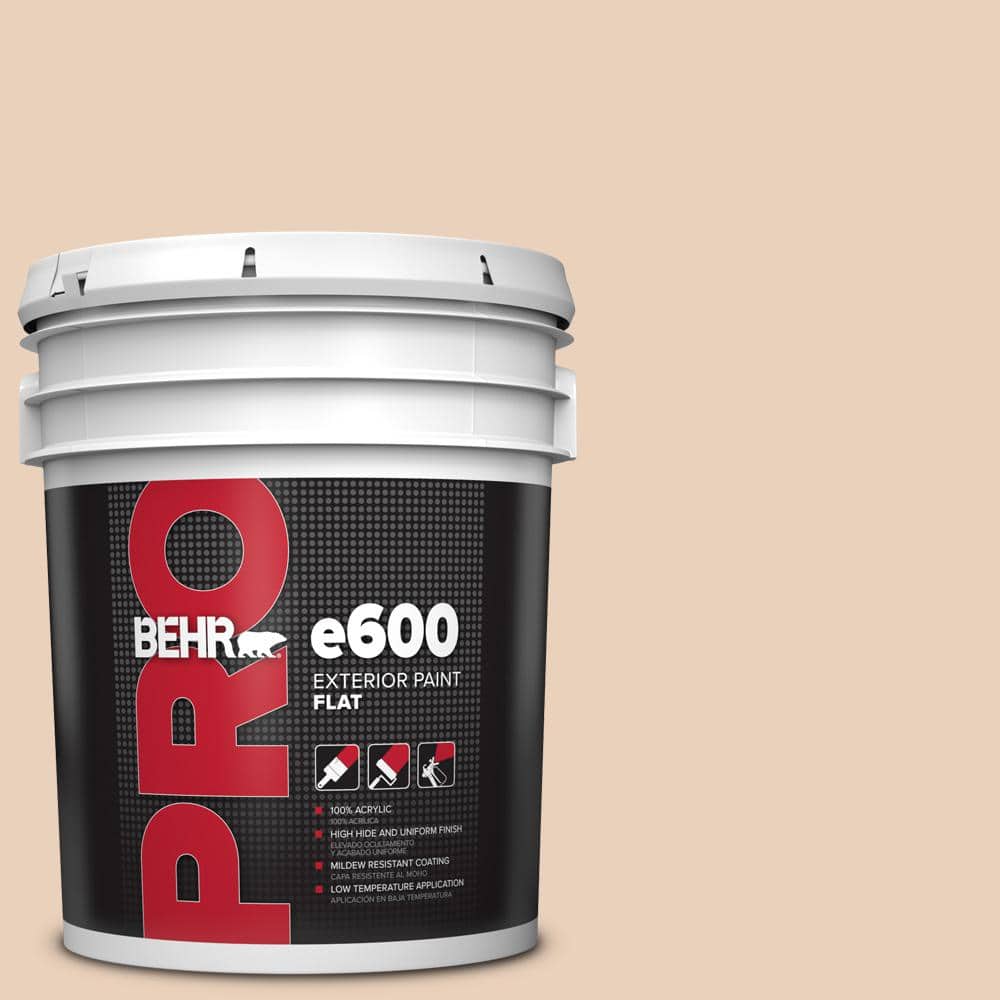BEHR PRO 5 gal. #PPL-61 Spiced Beige Flat Exterior Paint