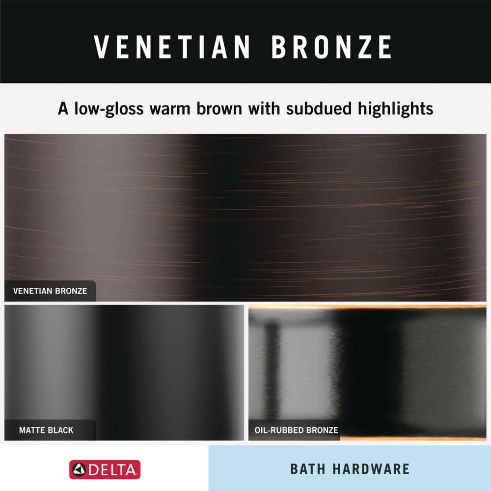 Delta Lahara Single Towel Hook Bath Hardware Accessory in Venetian Bronze (3)