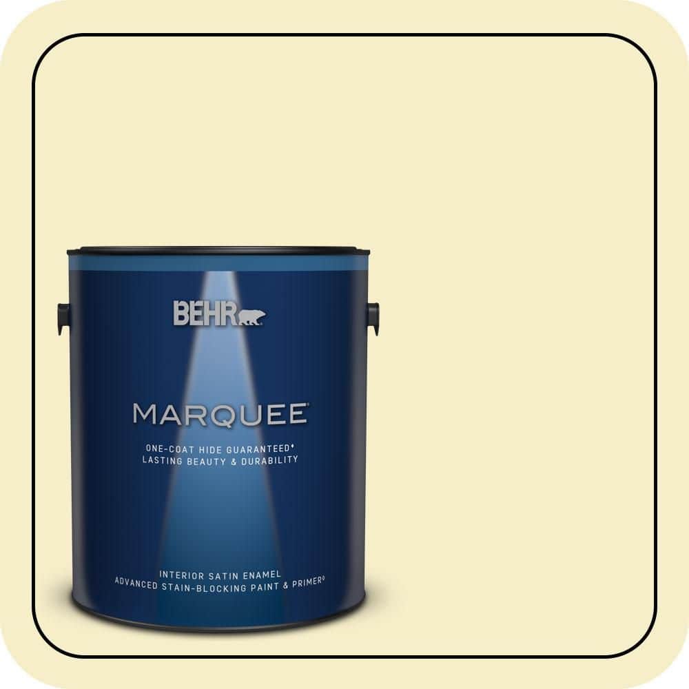 BEHR MARQUEE 1 gal. #P330-1 Tart Gelato Satin Enamel Interior Paint & Primer