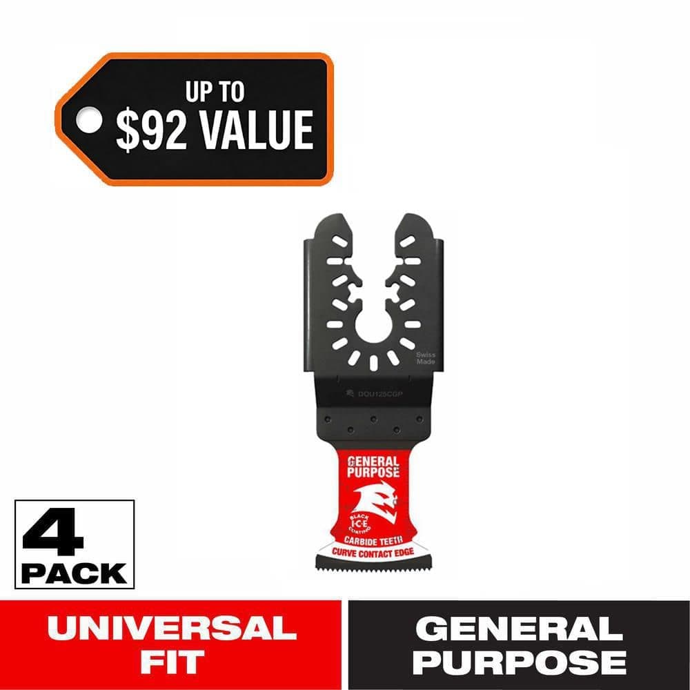DIABLO 1-1/4 in. AMPED Demo Demon Universal Fit Carbide Teeth Oscillating Blade for General Purpose (4-Pack)