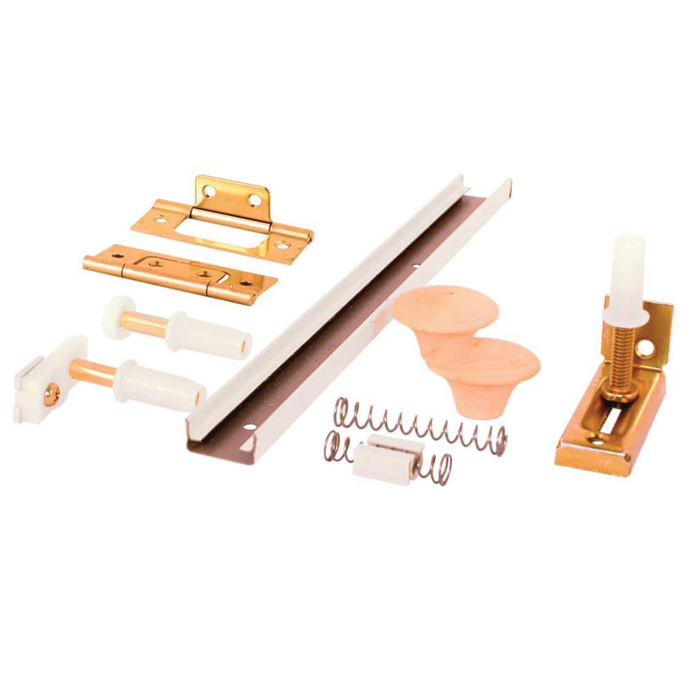 Prime-Line 8 in. Bi-folding Closet Door Track and Hardware Kit (1)