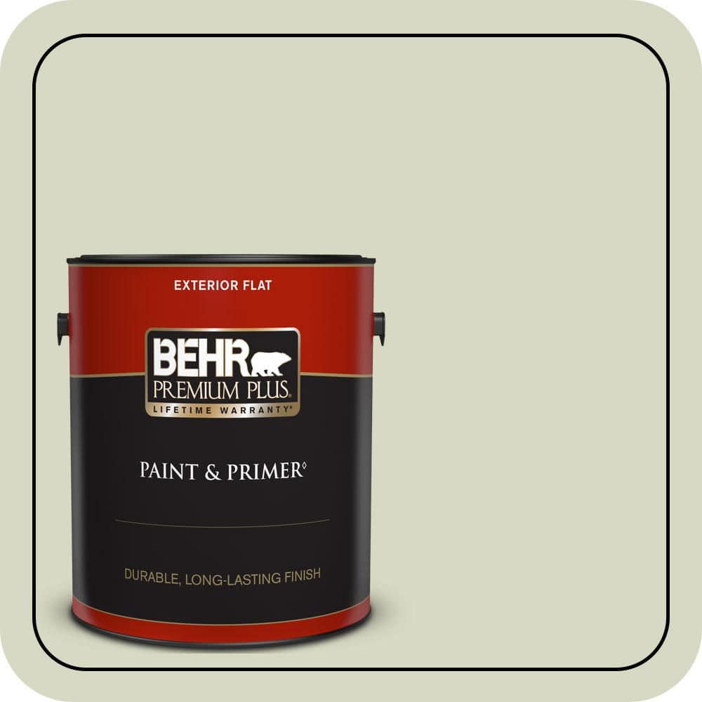 BEHR PREMIUM PLUS 1 gal. #S370-2 Feng Shui Flat Exterior Paint & Primer