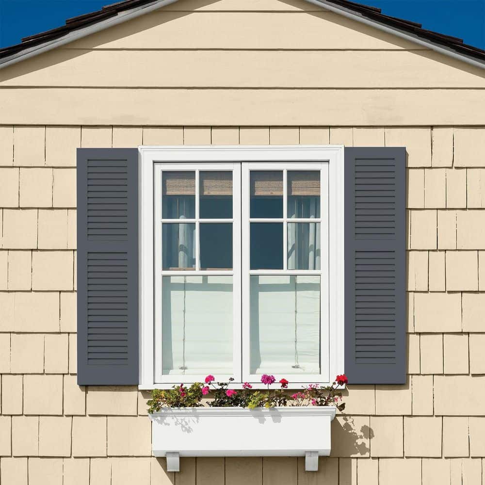 Glidden Premium 1 gal. PPG0993-7 Moody Sky Satin Exterior Latex Paint (4)