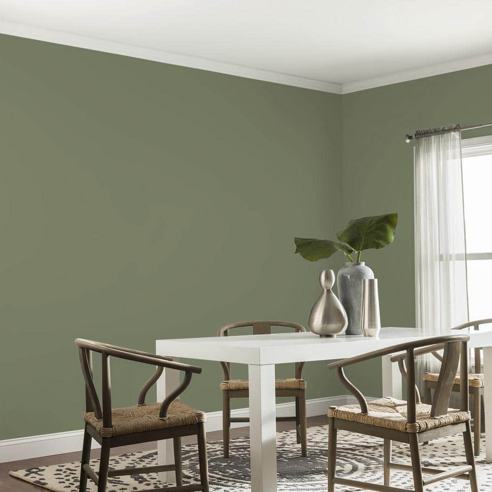 Glidden Premium 1 gal. PPG1126-6 Pine Garland Eggshell Interior Paint (4)