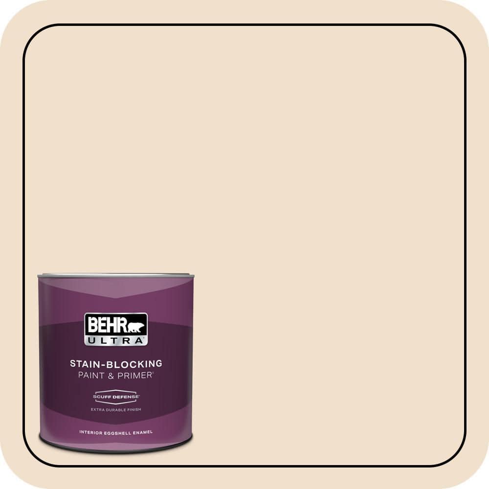 BEHR ULTRA 1 qt. #OR-W02 So Much Fawn Extra Durable Eggshell Enamel Interior Paint & Primer